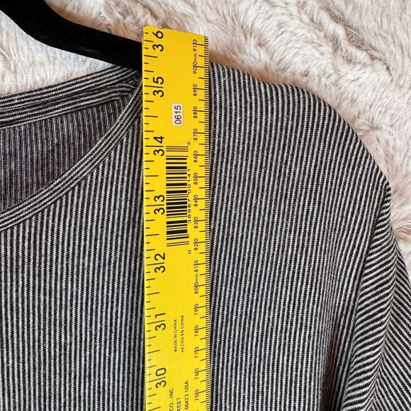 Zara Trafaluc Womens T-Shirt Dress Size Small Black White Striped Flutter Sleeve - Picture 11 of 12